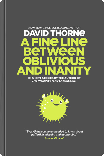 A Fine Line Between Oblivious and Inanity by David Thorne